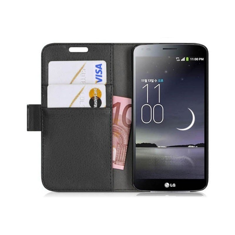 Lompakkokotelo 2-kortti LG G FLEX (D955) - musta - Gigantti verkkokauppa