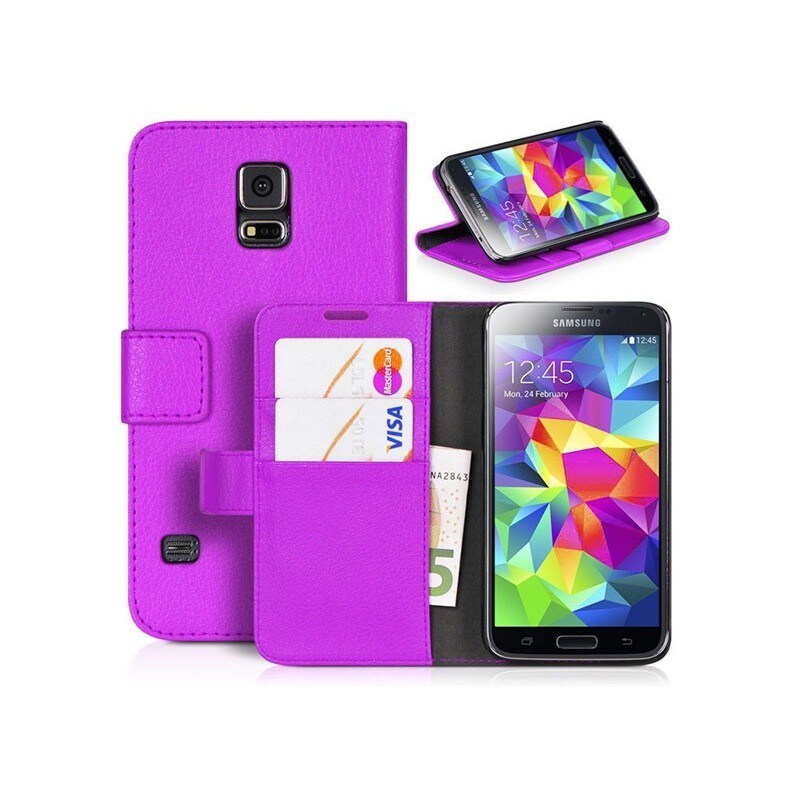 Lompakkokotelo 2-kortti Samsung Galaxy S5 Mini (SM-G800F) - violetti -  Gigantti verkkokauppa