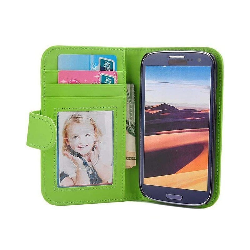 Lompakkokotelo Foto Samsung Galaxy S3 ( GT -i9300) - vihreä - Gigantti  verkkokauppa