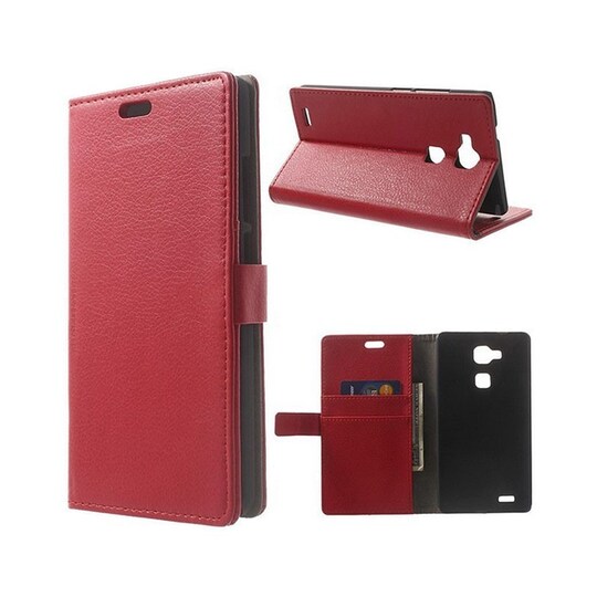 Lompakkokotelo 2-kortti Huawei Ascend Mate 7 (MT7-L09) - punainen -  Gigantti verkkokauppa