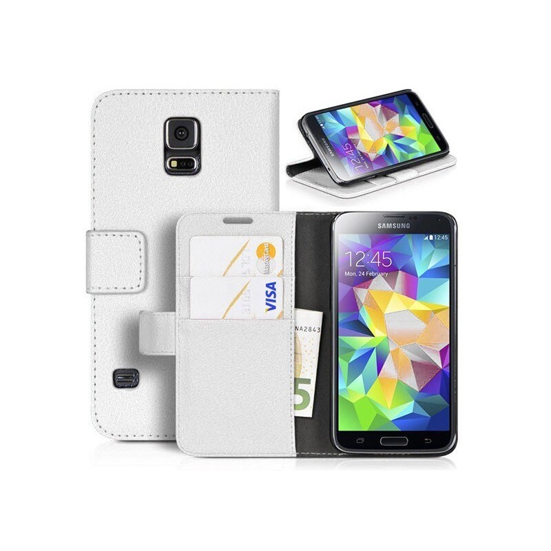 Lompakkokotelo 2-kortti Samsung Galaxy S5 Mini (SM-G800F) - valkoinen -  Gigantti verkkokauppa