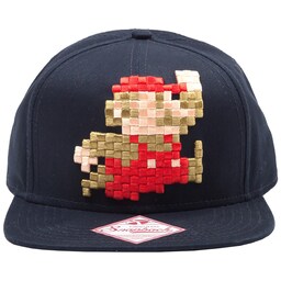 Nintendo 3D pixel Jumping Mario lippalakki (musta)