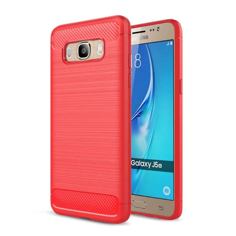 Harjattu TPU kuori Samsung Galaxy J5 2016 (SM-J510F) - punainen - Gigantti  verkkokauppa