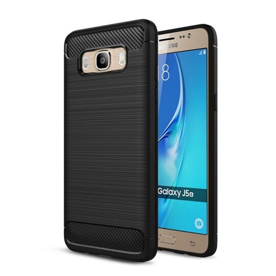 Harjattu TPU kuori Samsung Galaxy J5 2016 (SM-J510F) - musta - Gigantti  verkkokauppa