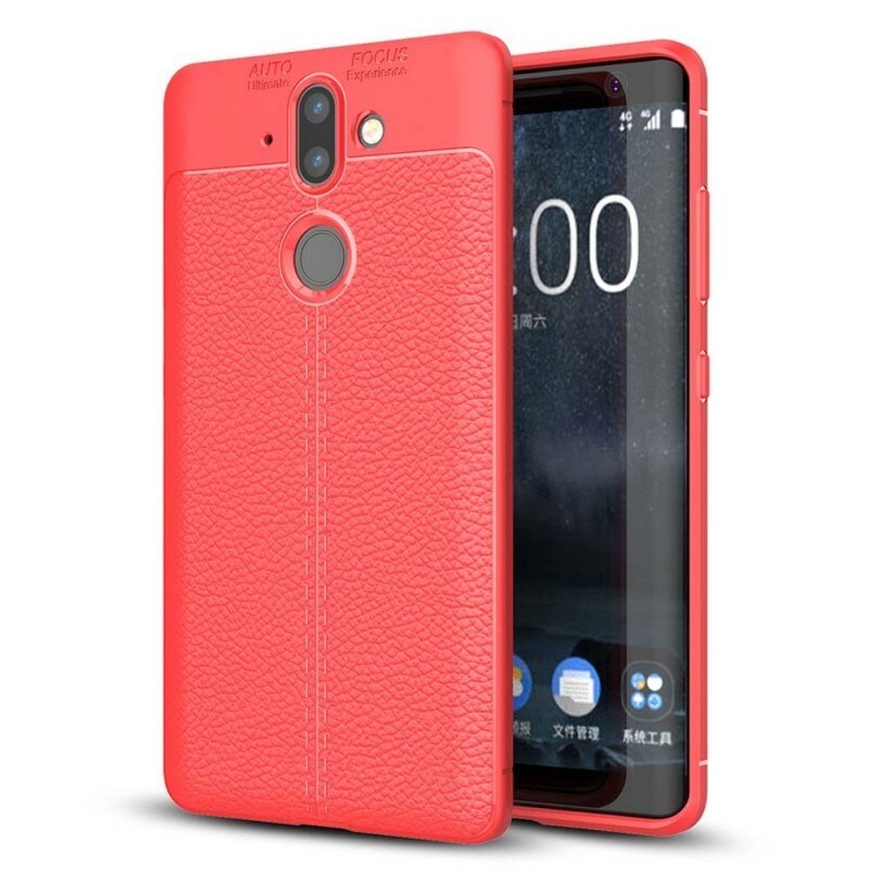 Nahkakuvioitu TPU kuori Nokia 8 Sirocco (TA-1005) - punainen - Gigantti  verkkokauppa