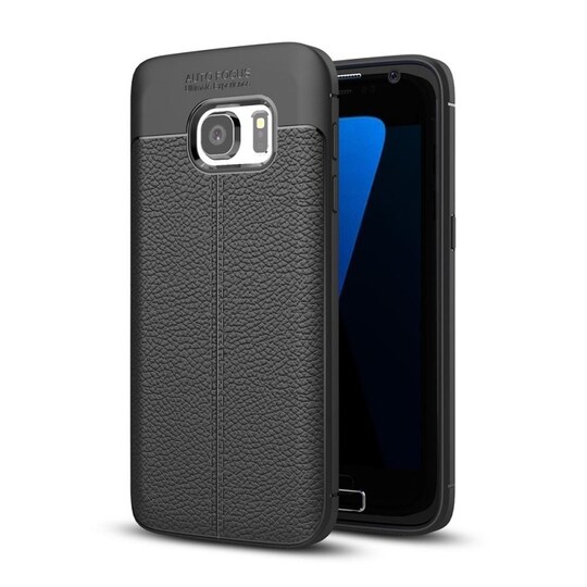 Nahkakuvioitu TPU kuori Samsung Galaxy S7 (SM-G930F) - musta - Gigantti  verkkokauppa