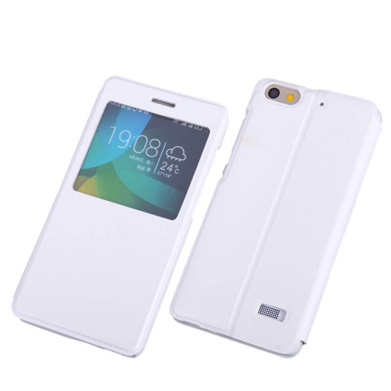 Flip lompakkokotelo Huawei Honor 4C - valkoinen - Gigantti verkkokauppa