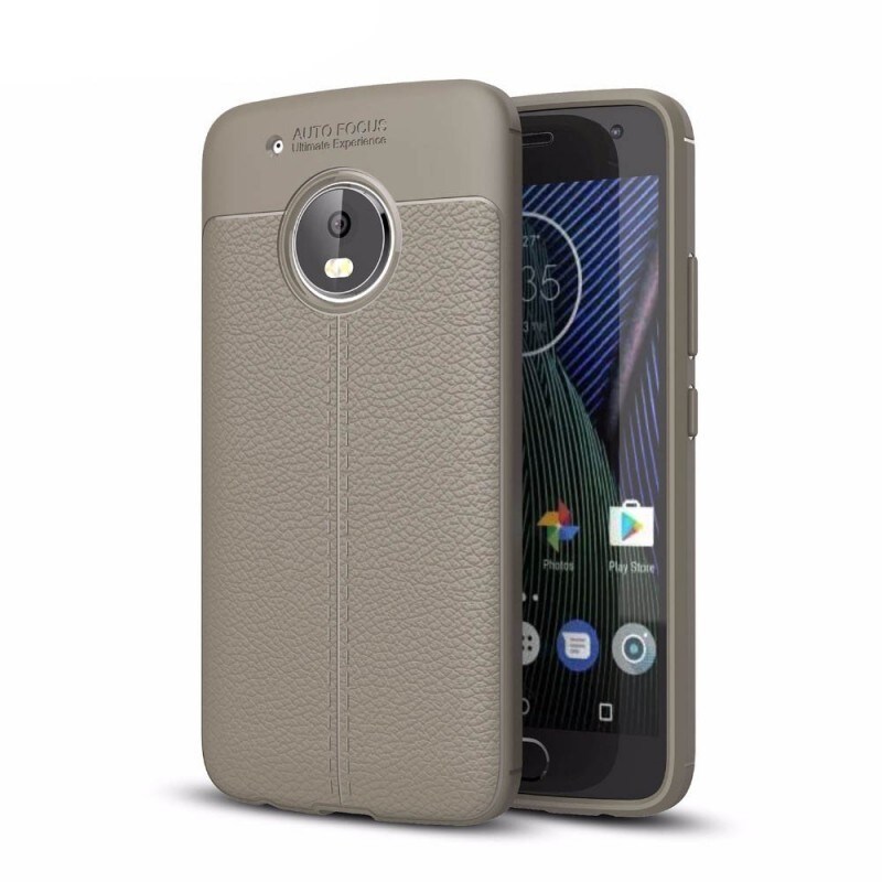 Nahkakuvioitu TPU kuori Motorola Moto G5 Plus (XT1683) - harmaa - Gigantti  verkkokauppa