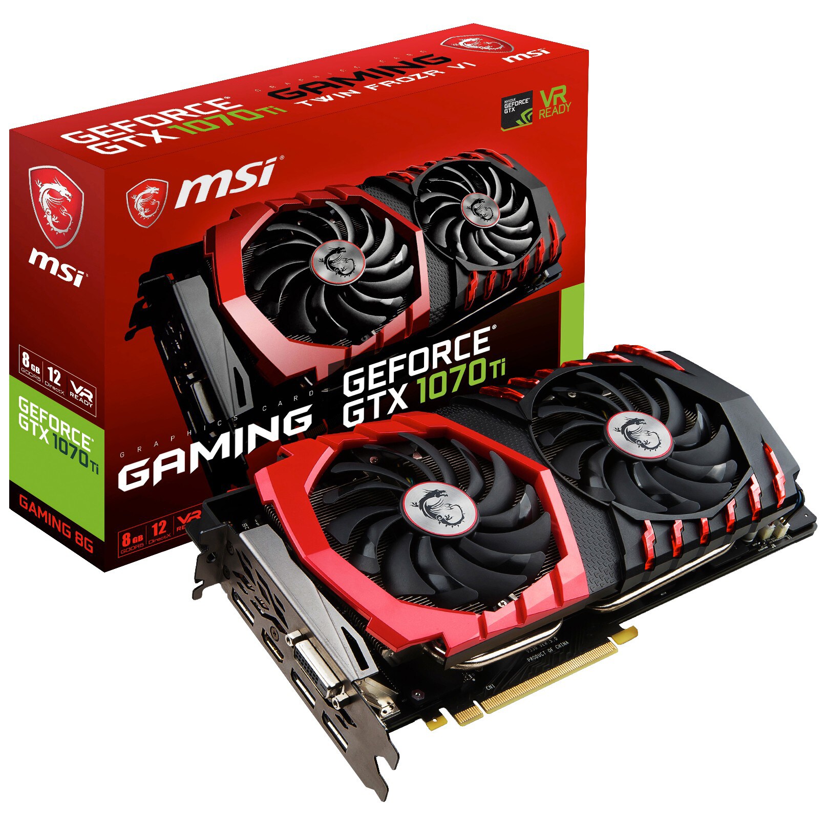 MSI GeForce GTX 1070 Ti Gaming näytönohjain (8 GB) - Gigantti verkkokauppa