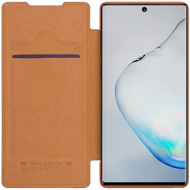 Nillkin Qin FlipCover Samsung Galaxy Note 10 (SM-N970F)  - ruskea