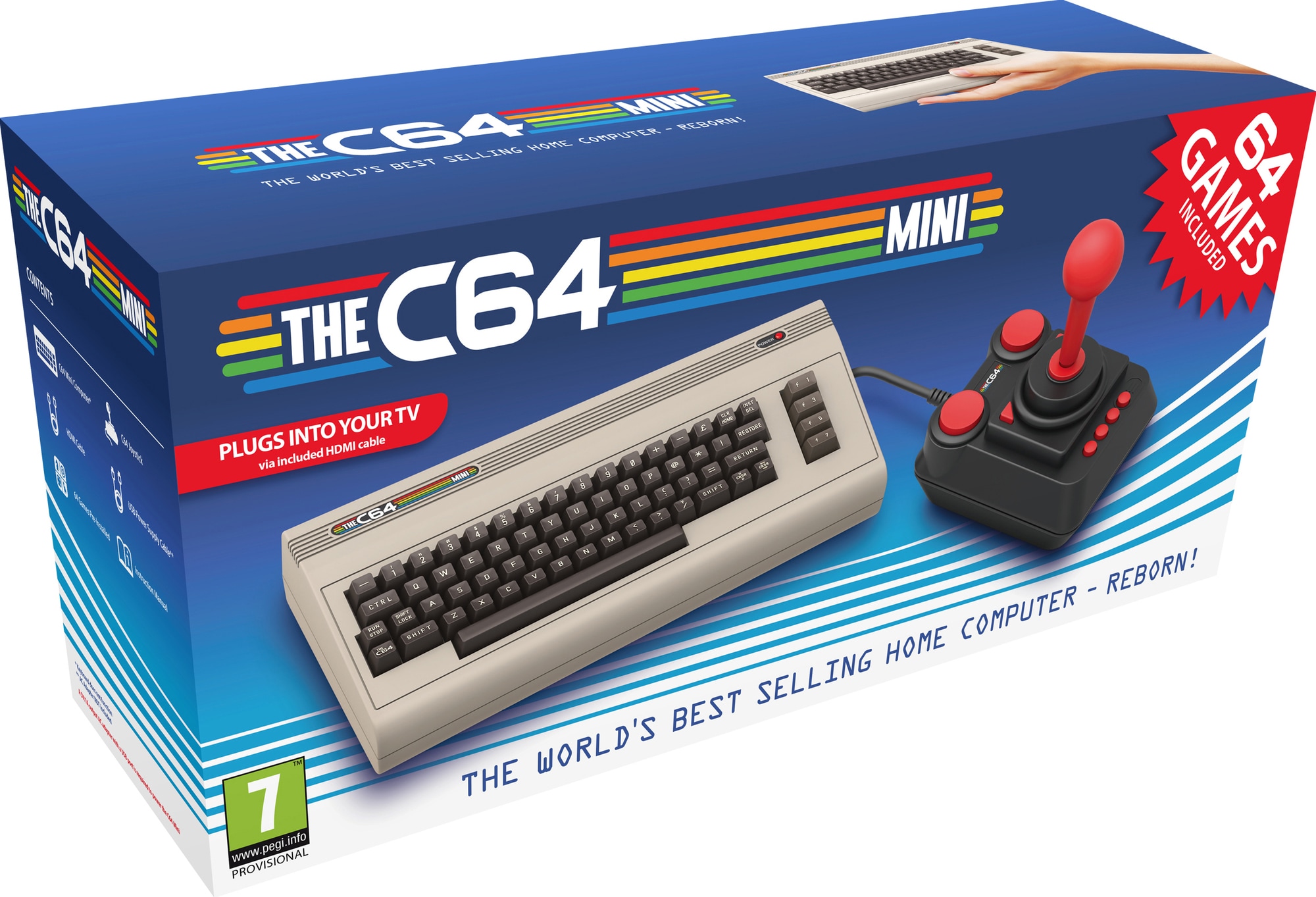 Commodore C64 Mini V2 pelikonsoli - Gigantti verkkokauppa