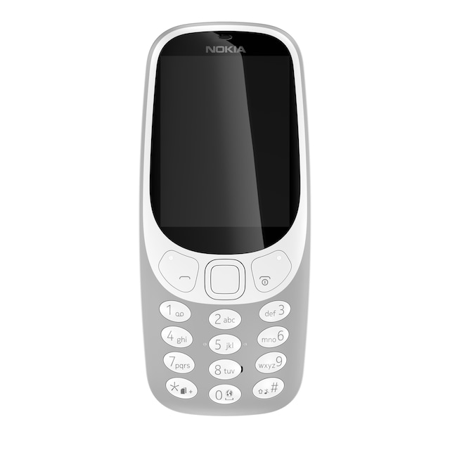 Nokia 3310 matkapuhelin (harmaa) - Vain 2G