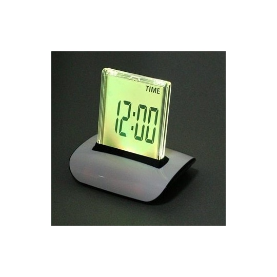 Digitaalinen Herätyskello - 7 värin LCD - Gigantti verkkokauppa