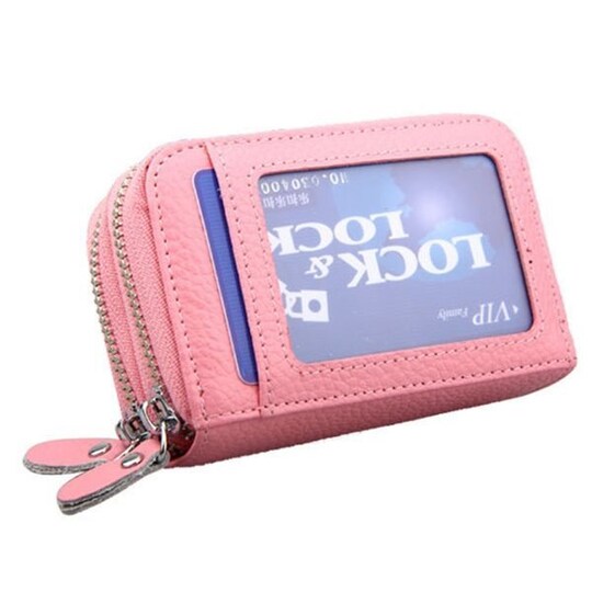 Pinkki Lompakko RFID suojalla - Useita lokeroita - Gigantti verkkokauppa