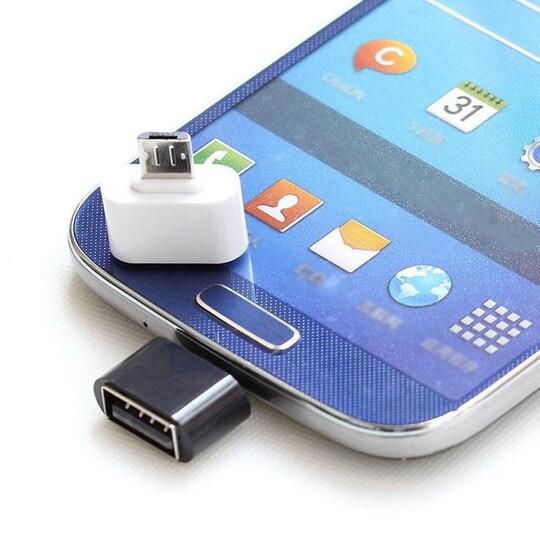 USB to MicroUSB OTG -sovitin - valkoinen - Gigantti verkkokauppa