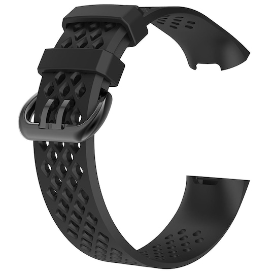 Fitbit Charge 3/4 ranneke musta (S) - Gigantti verkkokauppa
