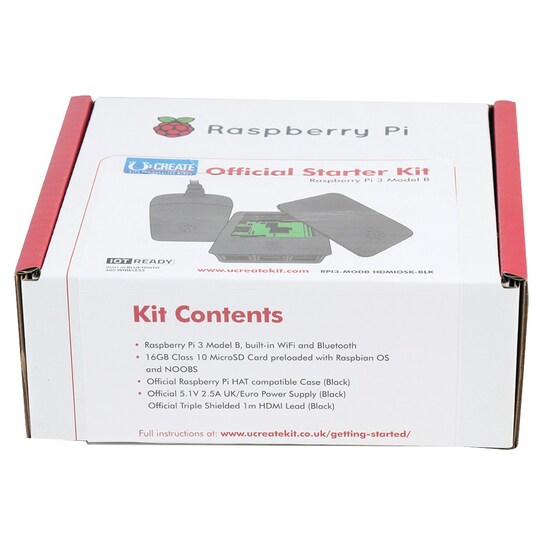 Raspberry Pi 3 aloituspakkaus (musta/harmaa) - Gigantti verkkokauppa