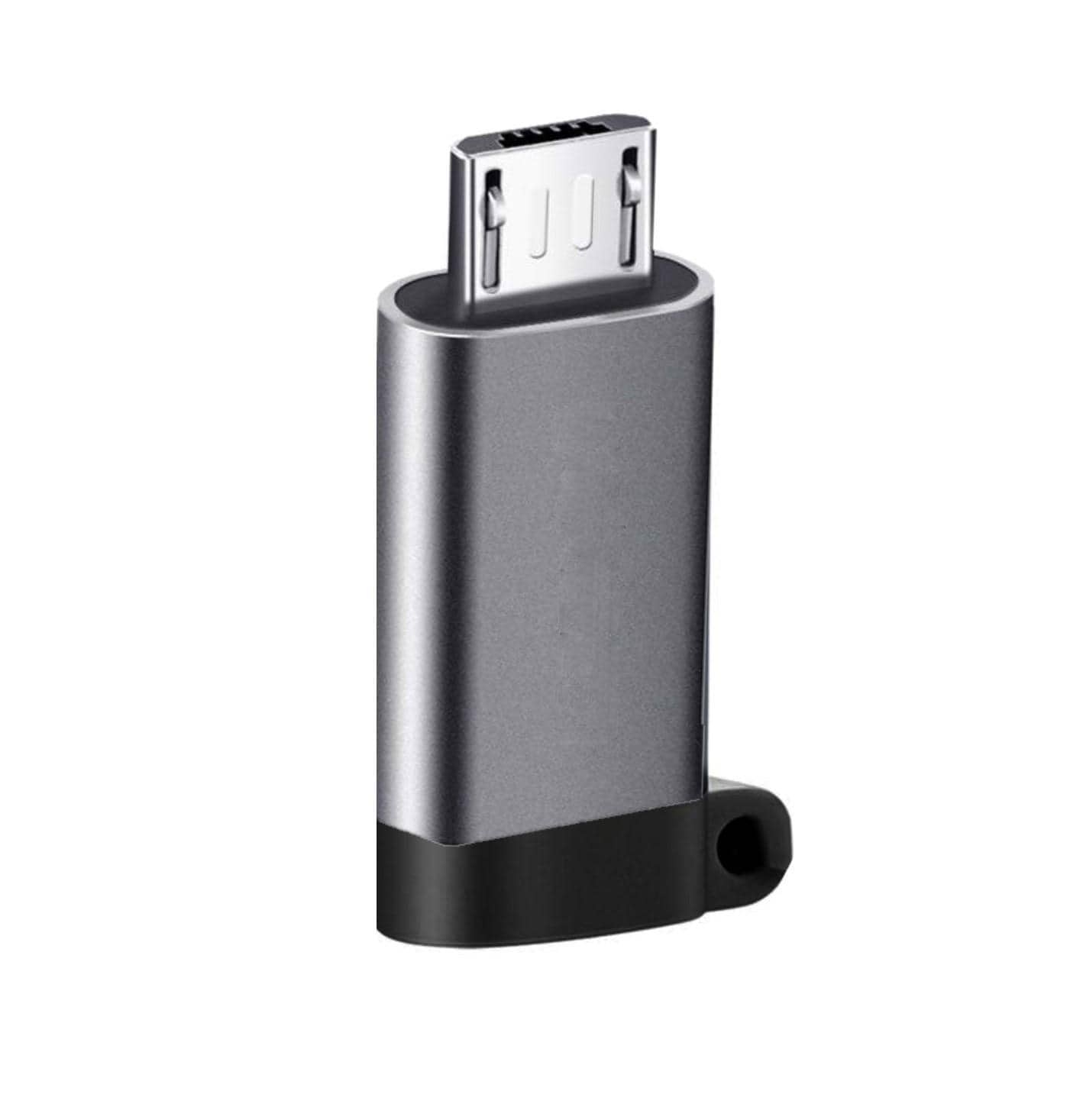 USB-C (naaras) - Micro USB (uros) -sovitin alumiiniharmaa - Gigantti  verkkokauppa