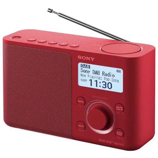 Sony DAB+ radio XDR-S61 (punainen) - Gigantti verkkokauppa
