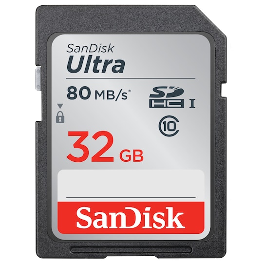 SanDisk Ultra SD muistikortti 32 GB - Gigantti verkkokauppa