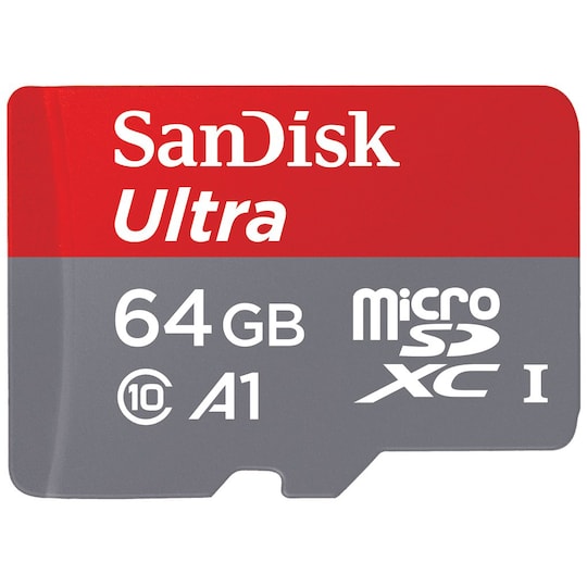 SanDisk Ultra Micro SD muistikortti 64 GB - Gigantti verkkokauppa