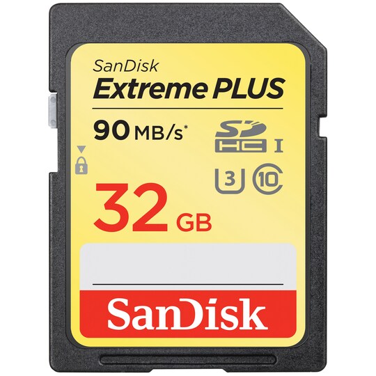 SanDisk Extreme Plus SD muistikortti 32 GB - Gigantti verkkokauppa