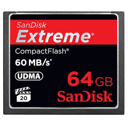 SanDisk Extreme CompactFlash 64 GB muistikortti - Gigantti verkkokauppa