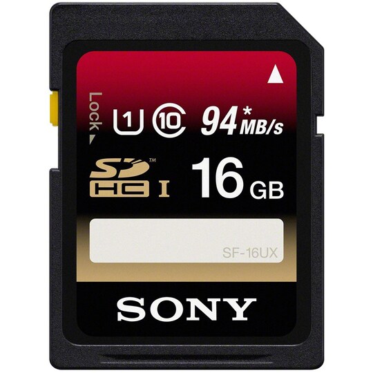 Sony SDHC 94MB CL10 muistikortti 16 GB - Gigantti verkkokauppa