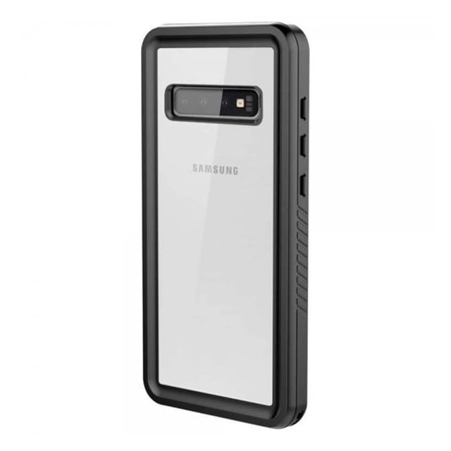 Black Rock Samsung Galaxy S10 Kuori 360° Hero Case Musta Läpinäkyvä