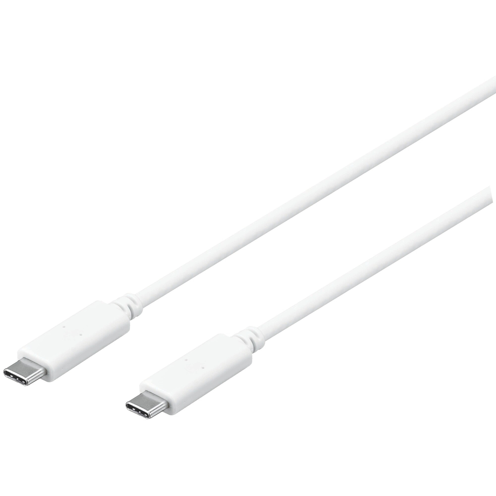 Sandstrøm USB-C - USB-C kaapeli 1,2 m (valkoinen) - Gigantti verkkokauppa