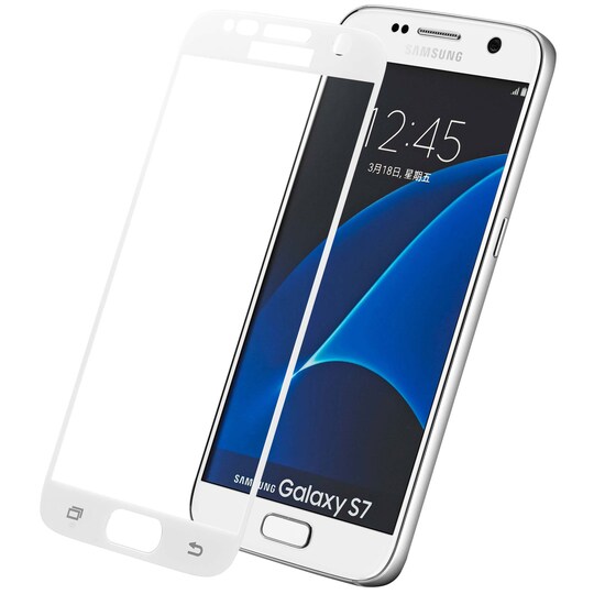 Sandstrøm Samsung Galaxy S7 näytönsuoja (valkoinen) - Gigantti verkkokauppa