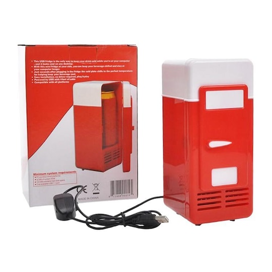 Minijääkaappi ja lämmityskaappi 2-in-1 USB: llä - punainen - Gigantti  verkkokauppa