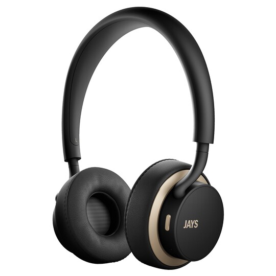 Jays u-Jays Wireless on-ear kuulokkeet (musta/kulta) - Gigantti verkkokauppa