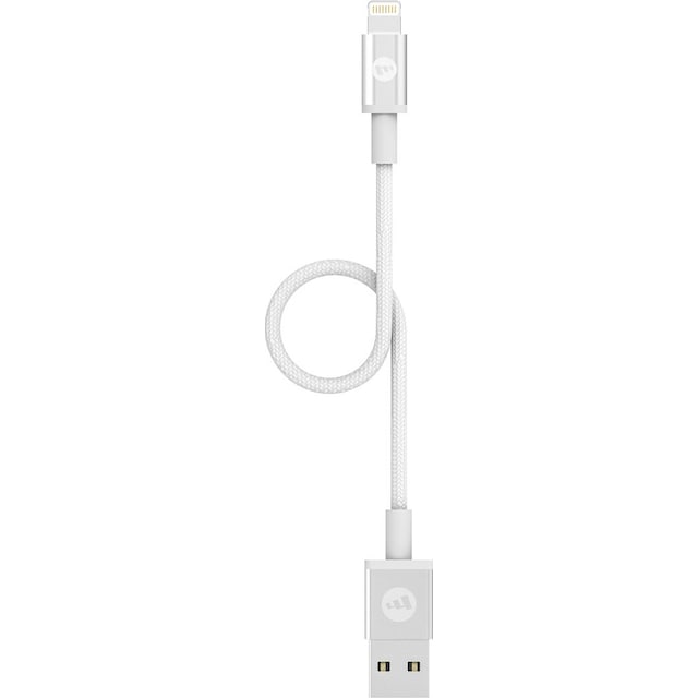 Mophie USB-A - Lightning latauskaapeli 9 cm (valkoinen)