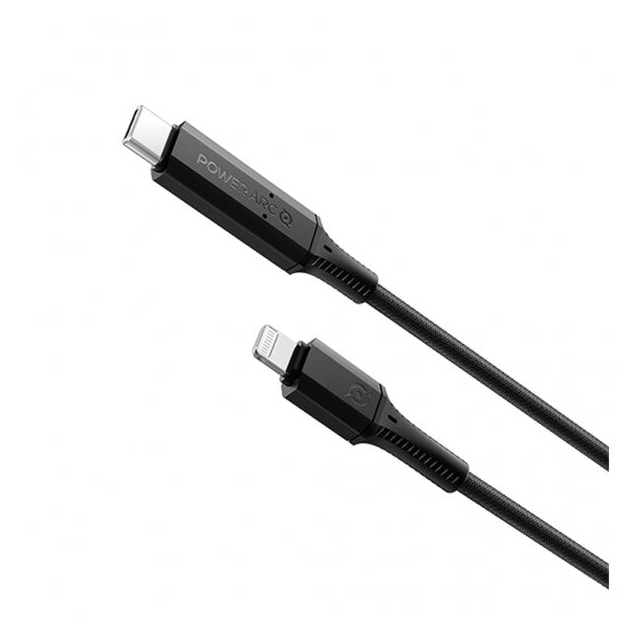 Spigen PowerArc Kaapeli ArcWire™ USB-C Lightning 1 m Musta