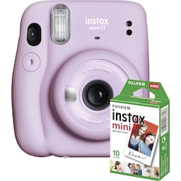 Fujifilm Instax Mini 11 kompaktikamera (violetti, 10 valokuvapaperia)