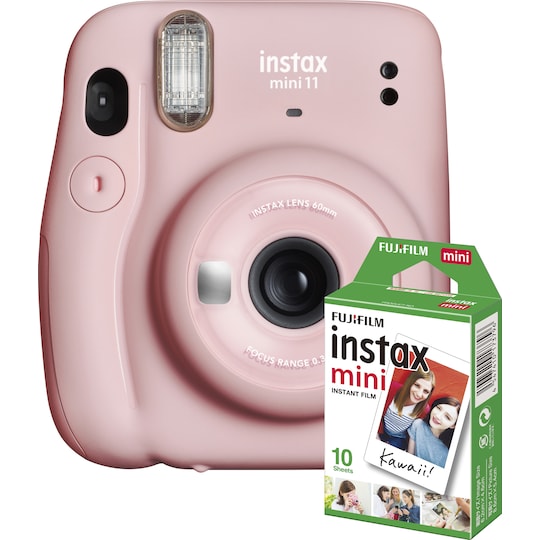 Fujifilm Instax Mini 11 kompaktikamera (pinkki, 10 valokuvapaperia) -  Gigantti verkkokauppa