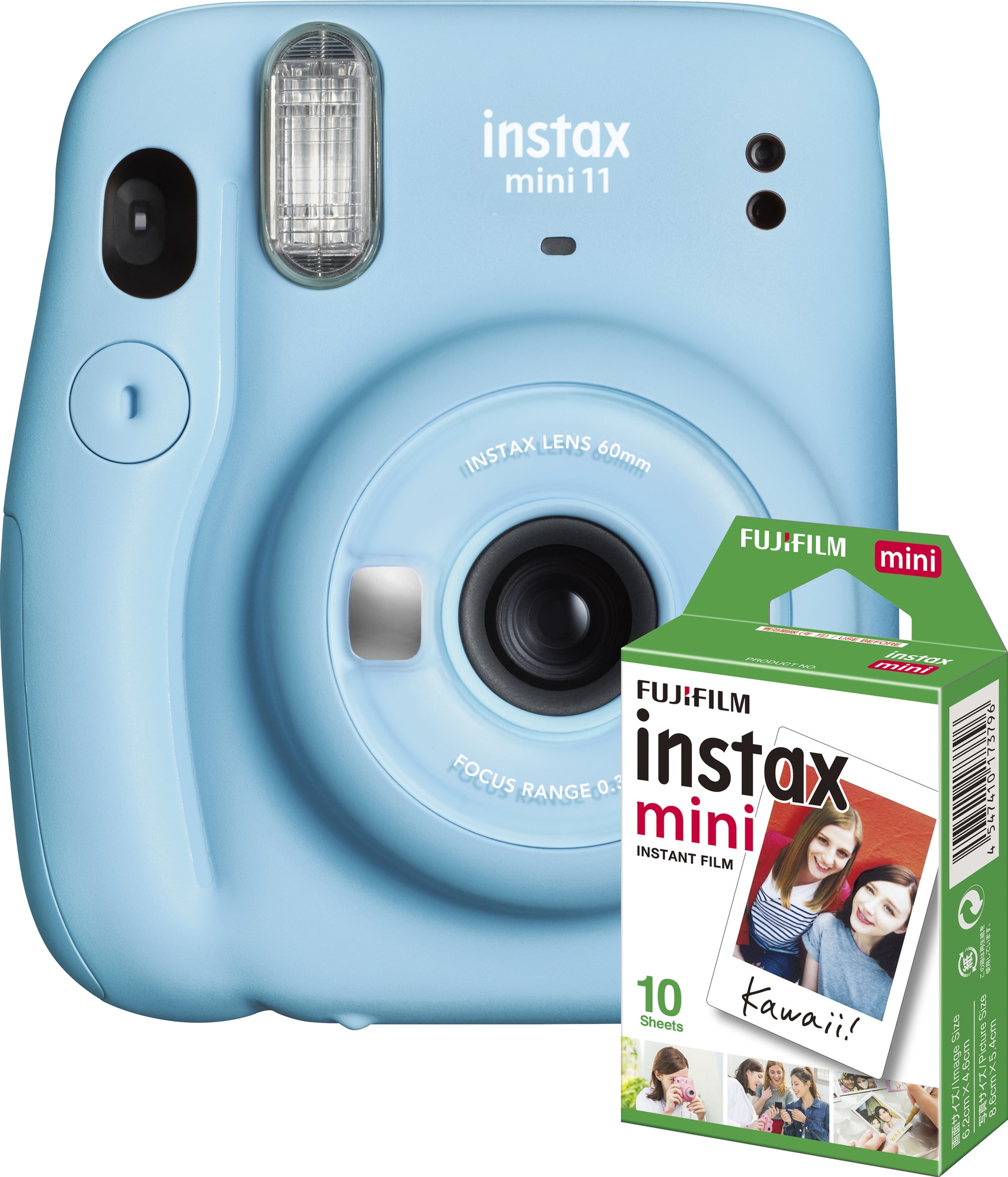 Fujifilm Instax Mini 11 kompaktikamera (sininen, 10 valokuvapaperia) -  Gigantti verkkokauppa
