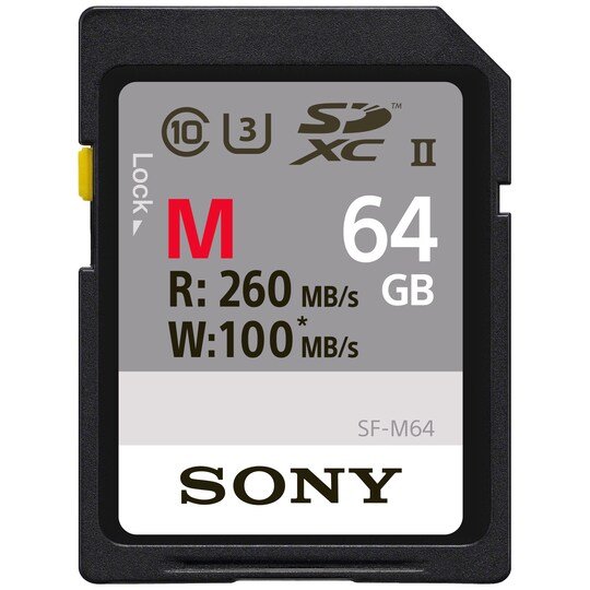Sony Professional SF-M64 SDXC muistikortti 64 GB - Gigantti verkkokauppa