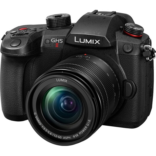 Panasonic Lumix GH5 M2 järjestelmäkamera + 12-60 mm G Vario objektiivi -  Gigantti verkkokauppa