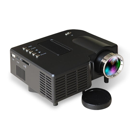 LED Mini Projektor 1080p - Musta - Gigantti verkkokauppa