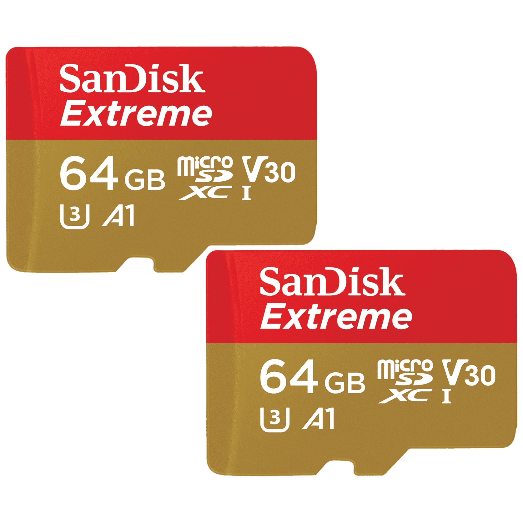SanDisk Extreme Micro SDXC muistikortti 64 GB (2 kpl) - Gigantti  verkkokauppa