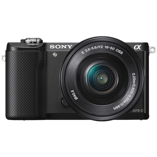 Sony A5000 järjestelmäkamera + 16-50mm PZ (musta) - Gigantti verkkokauppa