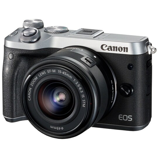 Canon EOS M6 järjestelmäkamera + 15-45mm objektiivi - Gigantti verkkokauppa