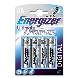 Energizer Ultra Lithium AA-paristo (4 kpl)