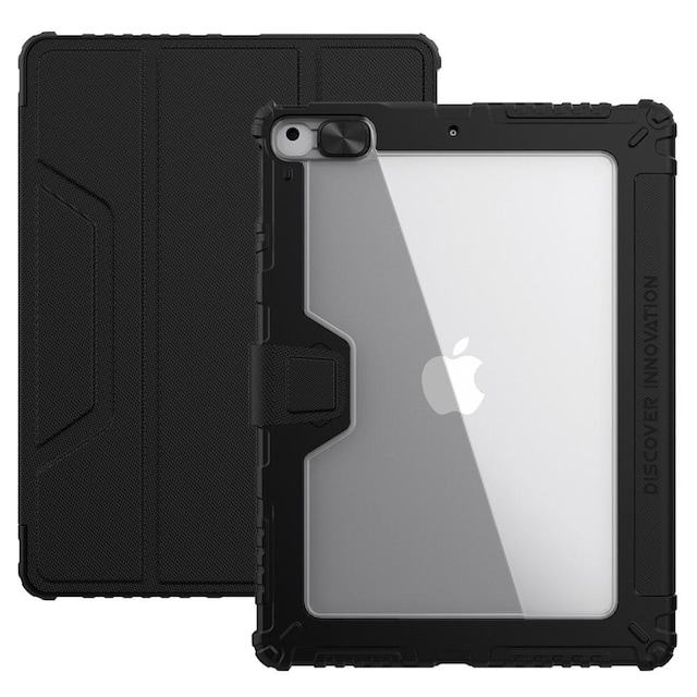 NILLKIN Apple iPad 10.2 2019/2020/2021 iskunkestävä puskurikotelo - musta