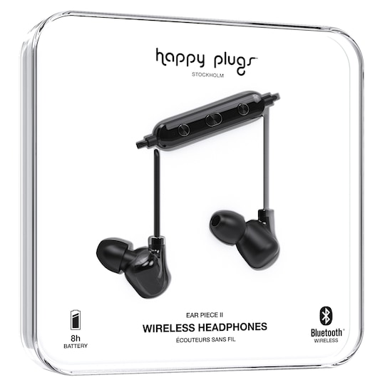 Happy Plugs Ear Piece II langattomat in-ear kuulokkeet (musta) - Gigantti  verkkokauppa