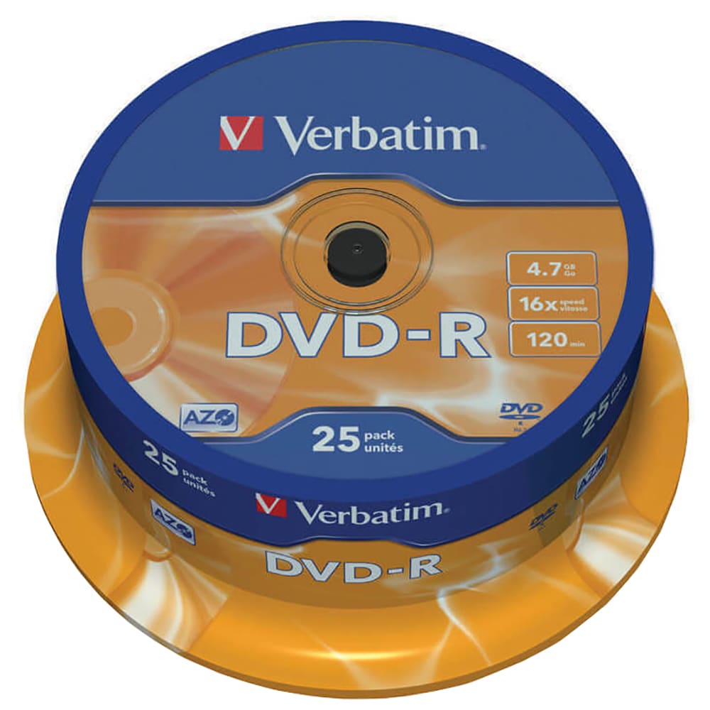 Verbatim DVD-R levy 16x (25 kpl) - Gigantti verkkokauppa