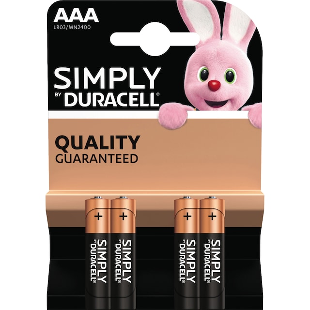 Duracell Simply AAA alkaliparistot (4 kpl)