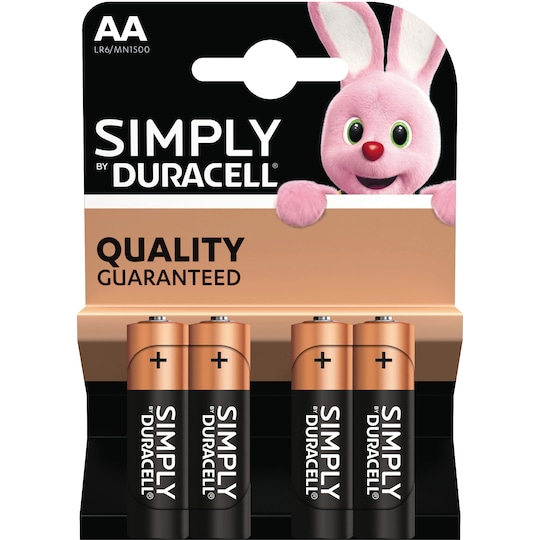 Duracell Simply AA alkaliparistot (4 kpl) - Gigantti verkkokauppa